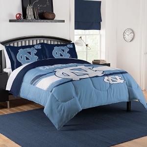 Sweet Home Collection NCAA North Carolina Tar Heels Comforter & Pillow Sham Set - 1 of 3