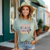 Simply Sage Market Women's Beach Vibes Stripes Short Sleeve Graphic Tee - 2 of 3