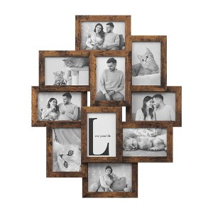 SONGMICS Collage Picture Frames, 4x6 Picture Frames Collage for Wall Decor, 10 Pack Photo Collage Frame for Gallery, Multi Family Picture Frame Set - 1 of 4