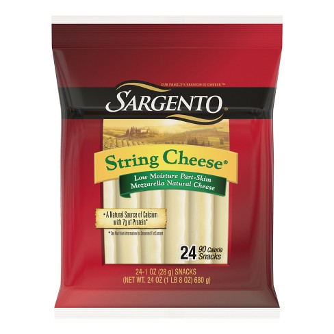 Sargento Mozzarella String Cheese - 24oz/24ct : Target