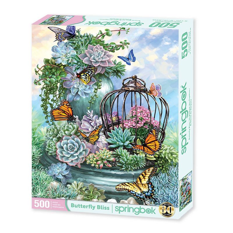 Springbrook Butterfly Bliss 500 pc Jigsaw Puzzle, 2 of 4