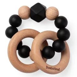 BooginHead Beaded Silicone & Wood Ring Teether