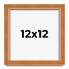 PosterPalooza | Square Classic Brown Picture Frame - UV Acrylic, Foam Board Backing, Hanging Hardware - 2 of 4