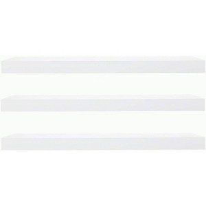 Kiera Grace (Set of 3) 24" Maine Wall Shelves White: MDF Floating Shelving for Office, Includes Mounting Hardware - 1 of 4