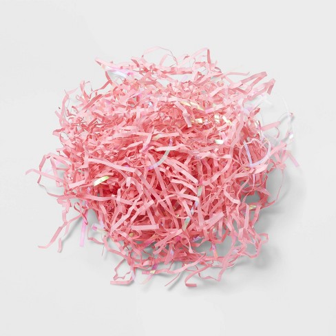 Hot Pink Color Tissue Paper Shred, 18 oz. Bag