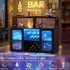 White Bar Cabinet with Power Outlets, Liquor Cabinet with Led Lights and Glass Holder, Storage Buffet Cabinet Coffee Bar Cabinet for Liquor, Wine Cab - 4 of 4
