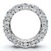 Pompeii3 8Ct Oval Diamond Eternity RIng 14k Gold Platinum Band Lab Created - 2 of 4