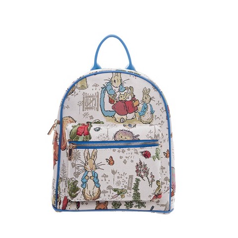 Signare USA Peter Rabbit Beige and Blue Daypack Backpack