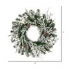 Vickerman Artificial Frosted Mixed Pine Wreath - image 3 of 4