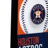 Mlb Houston Astros Baseball Framed Wood Sign Panel : Target