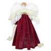 Northlight Angel with Lighted Candle Christmas Tree Topper - 14" - Burgundy and White - 4 of 4