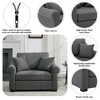 Whisen Modern Chenille Oversized Armchair 44.5" Wide - 3 of 4