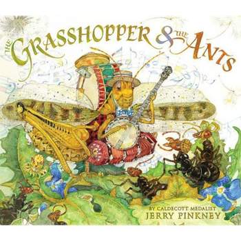 The Grasshopper & the Ants - by  Jerry Pinkney (Hardcover)