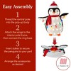 Best Choice Products 2-Piece Lighted 3ft Pop-Up Penguin Family Outdoor Christmas Decoration w/ 150 LED Lights - 4 of 4