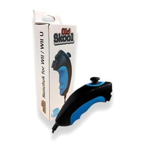 Old Skool Nunchuk for Nintendo Wii & Wii U (BLACK) - 1 of 1