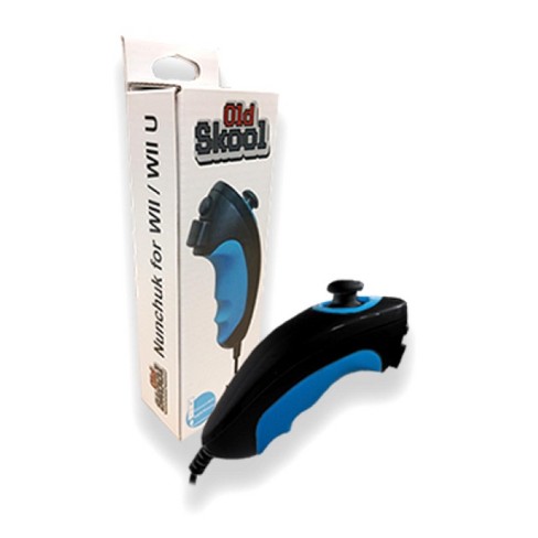 Old Skool Nunchuk for Nintendo Wii & Wii U (BLACK) - image 1 of 1