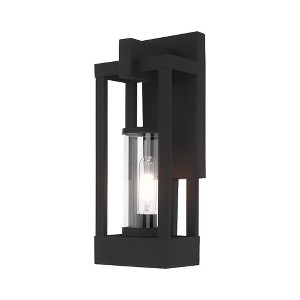 Livex Lighting Delancey 1 - Light Wall Light in  Black - 1 of 4