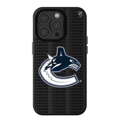 Keyscaper NHL Western Conference Teams Text Backdrop MagSafe Compatible Cell Phone Case for Apple iPhone