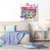 Courtside Market Rad Retro Music 16x16 Gallery-Wrapped Canvas - 2 of 4