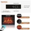 Coolmee 58 inch Electric Fireplace TV Stand for 65 inch TV, 3D Realistic LED Flames, Entertainment Center, TV Console with Open-Shelf Storage - 3 of 4