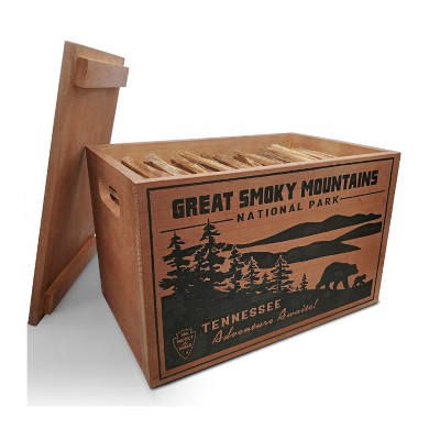 Better Wood Products Limited Edition Protect the Parks Series All Natural Fatwood Fire Starter Sticks, 13 Pound Wooden Crate, Great Smoky Mountains