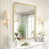 Apmir Rectangular Aluminum Alloy Framed and Tempered Glass Wall Bathroom Vanity Mirror in Matte Black/ Gold/ Silver/ Brown - 4 of 4