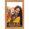 PosterPalooza | Photo Size Shabby Chic Orange Frame - UV Acrylic, Foam Board Backing, Hanging Hardware - 2 of 4