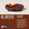 John Boos Walnut Wood Cutting Board for Kitchen Prep, 12 Inch in Diameter, 1.5 Inch Thick Edge Grain Round Charcuterie Boos Block with Wooden Bun Feet - 4 of 4