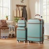Polibi 3‑Piece Vintage-Inspired ABS Hardshell Luggage Set - 2 of 4
