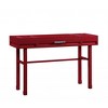 HomeRoots 47" Red Iron And Wood Vanity Table - 4 of 4