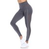Women's High-Waist Mesh Fitness Leggings - White Mark - 2 of 4