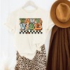 Simply Sage Market Women's Thankful Vibes Checkered Short Sleeve Graphic Tee - 2 of 2
