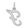 Black Bow Jewelry Sterling Silver, Sophia Collection, Small Script Initial F Pendant - 3 of 4