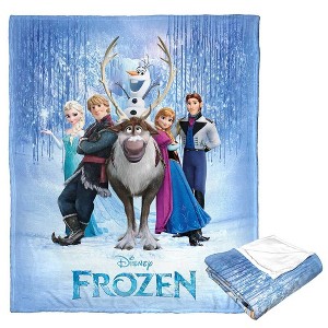 Disney Princesses Frozen Poster Silk Touch Throw Blanket 50x60 Inches - 1 of 4