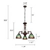 Chloe Lighting Liaison Victorian-Style 3-Light Antique Mini Chandelier 24" - 2 of 4