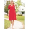 Woman Within Plus Size Perfect Short-Sleeve Crewneck Tee Dress - 4 of 4