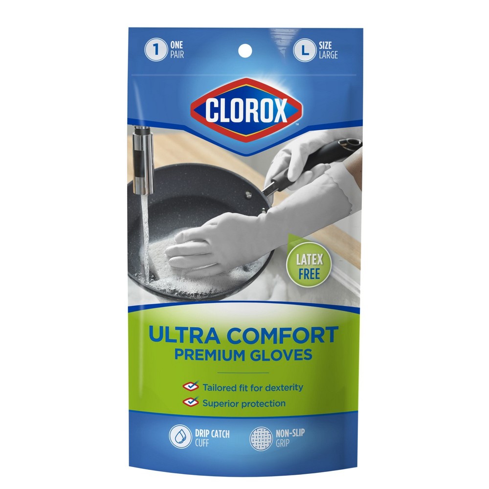 Photos - Garden & Outdoor Decoration Clorox Ultra Comfort Gloves - Large