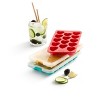 Lekue Heart Shapes Silicone Ice Cube Tray, Red - 4 of 4