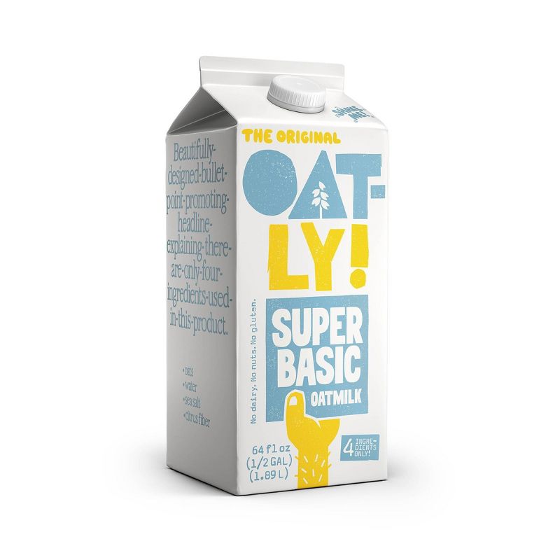 Oatly Oatmilk Super Basic - 64 oz, 4 of 8