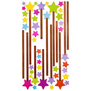 Slickblue Night Sky Star Wall Decals – Decorative Vinyl Stickers for Home Interior Transformation, 13" x 23.5" - 1 of 3