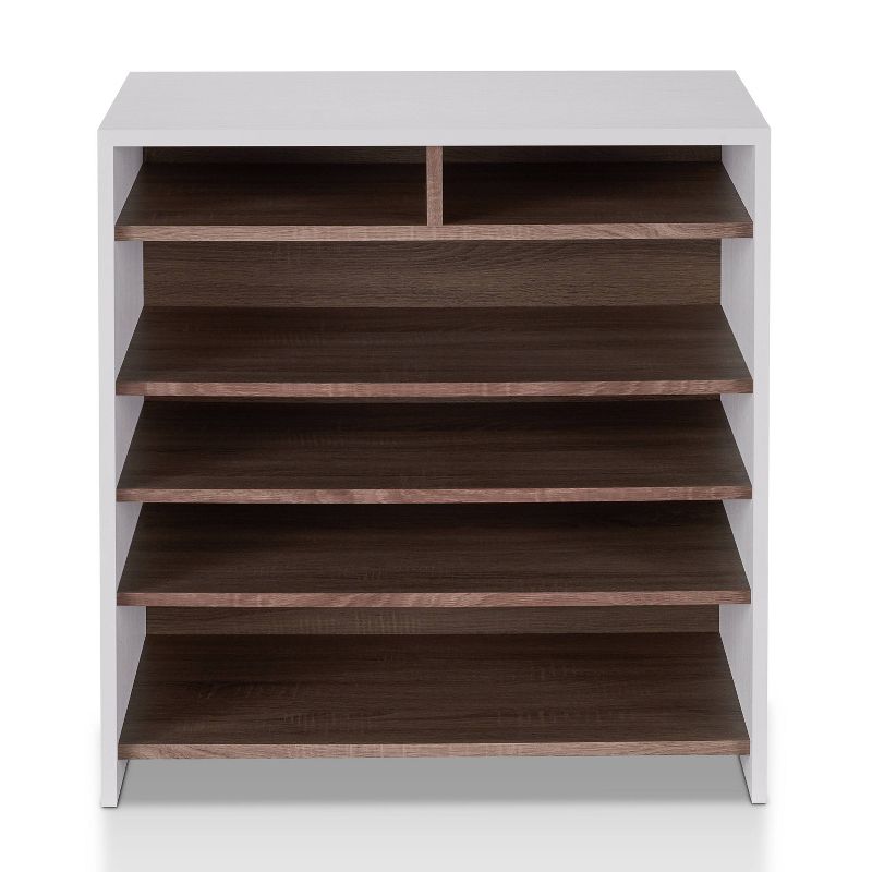 Farrar Contemporary Shoe Cabinet Chestnut Brown/White - HOMES: Inside + Out, 4 of 10