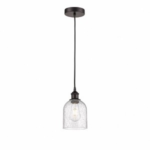 Bella - 1 Light Cord Hung Mini Pendant In Industrial Style-9.5 Inches Tall and 5.5 Inches Wide - 1 of 1