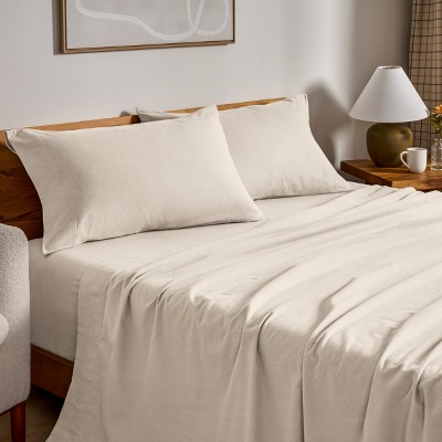 100% Cotton Flannel Sheet Set by Bare Home