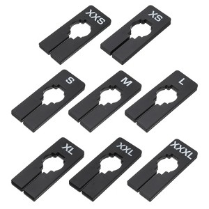 Unique Bargains Closet Sorting Separator Hanging Clothes Dividers Label 40 Pcs 8 Sizes - 1 of 3