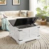 NicBex Square Wood Coffee Table Center Dining Table with Hinged Lift Top & Hidden Compartment for Living Room - 4 of 4