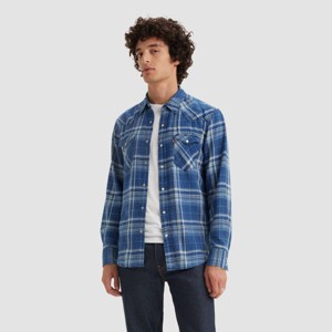 Levi's® Men's Western Classic Fit Long Sleeve Button-Down Shirt - Crater Indigo - 1 of 2