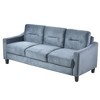 TUYOHW Velvet Sofa,Modern Couch with U-Shaped Spring Support - Chenille Fabric for Living Room,Office - 3 of 4