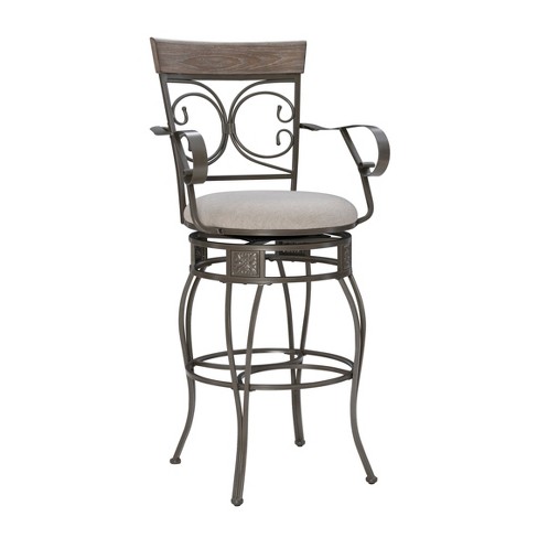 Bar stools with backs online and arms and swivels