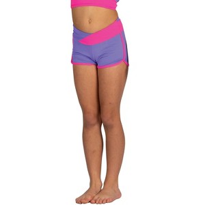 Girl's Convention Wear Lily Shorts - 2 Tone DanzNMotion 25401C - 1 of 4
