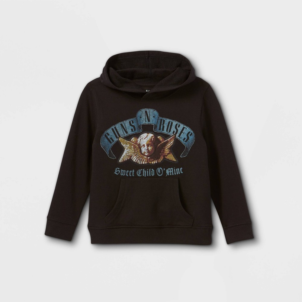 Toddler Boys' Guns N' Roses Fleece Hoodie - Black 12M